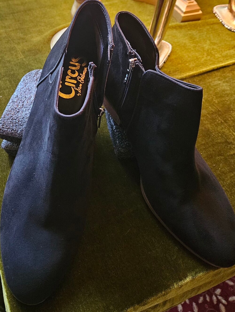 Circus by Sam Edelman ‘Preston’ Black Suede Ankle Booties Size 11
